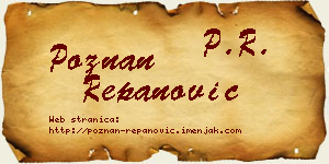 Poznan Repanović vizit kartica